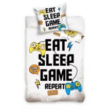 Gamer ágyneműhuzat 140×200cm, 70×90 cm Eat Sleep Game