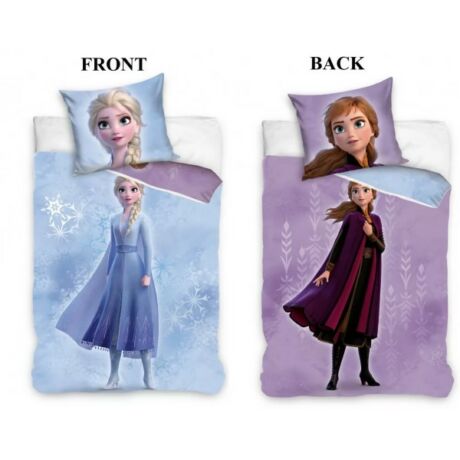 Disney Jégvarázs Elsa gyerek két oldalas ágyneműhuzat 140×200cm, 70×90 cm Frozen